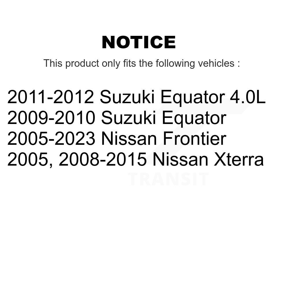 Kit de plaquettes de frein semi-métalliques avant et arrière, chaussures de stationnement pour Nissan Frontier Xterr