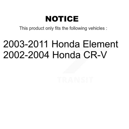Kit de plaquettes de frein et chaussures de stationnement semi-métalliques avant et arrière, pour Honda CR-V Elemen