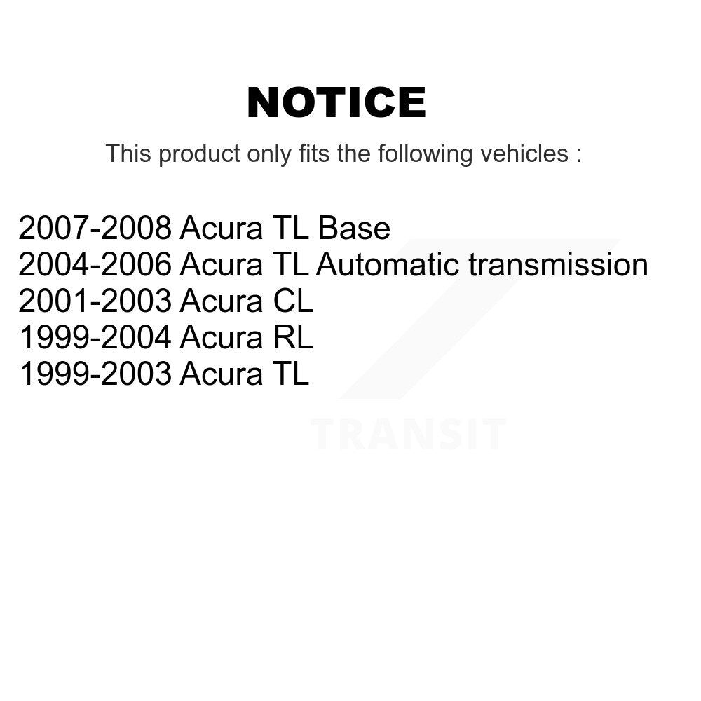 Kit de plaquettes de frein et chaussures de stationnement semi-métalliques avant et arrière, pour Acura TL CL RL