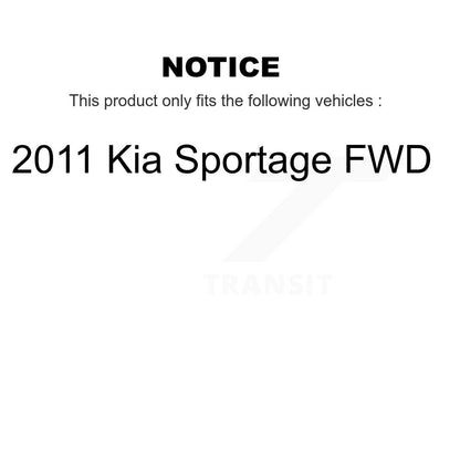Kit de plaquettes de frein semi-métalliques avant et arrière et de chaussures de stationnement pour Kia Sportage FW 2011