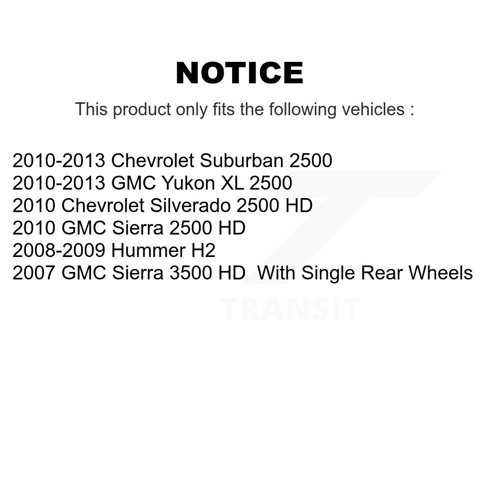 Kit de plaquettes de frein semi-métalliques avant et arrière, pour GMC Chevrolet Silverad