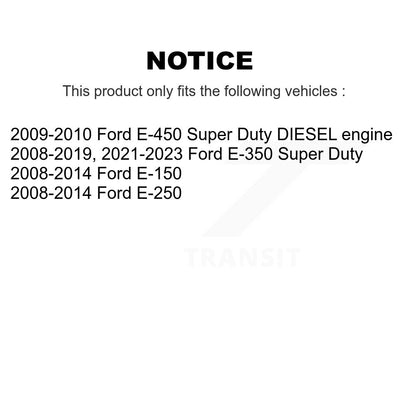 Plaquettes de frein semi-métalliques avant et arrière et Kit de chaussures de stationnement pour Ford E-350 Super Dut