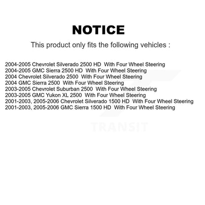 Kit de plaquettes de frein semi-métalliques avant et arrière, pour GMC Chevrolet Sierra H
