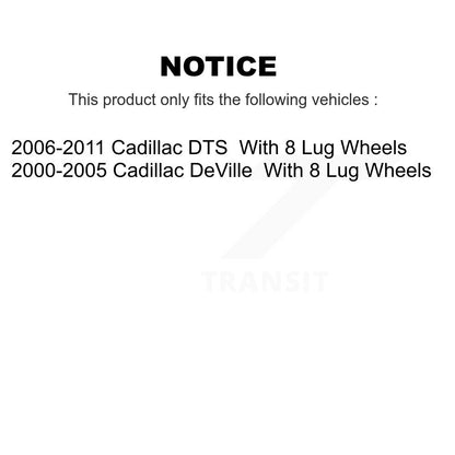 Kit de plaquettes de frein et chaussures de stationnement semi-métalliques avant et arrière, pour Cadillac DTS DeVill