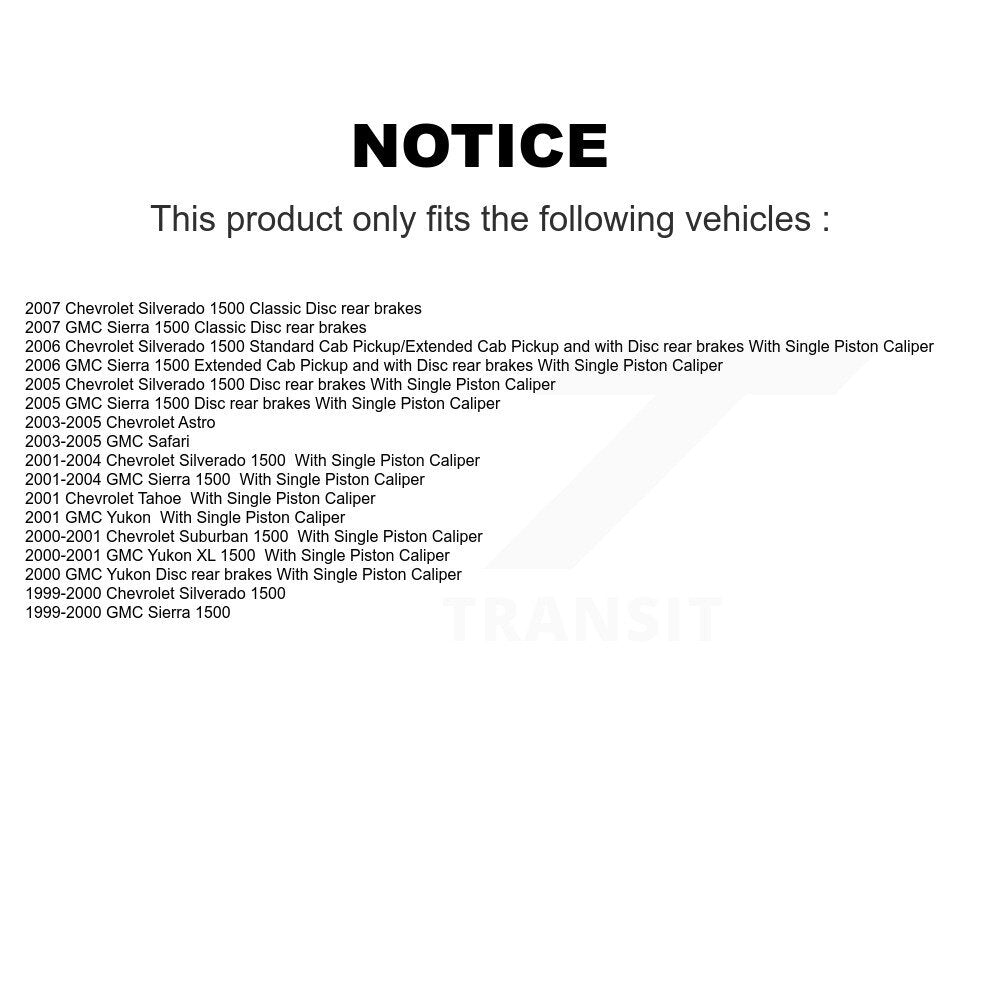 Kit de plaquettes de frein semi-métalliques avant et arrière, pour Chevrolet GMC Silverad