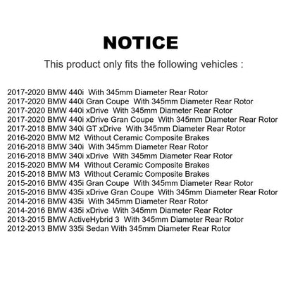 Kit de plaquettes de frein semi-métalliques avant et arrière, pour BMW 435i xDrive M4 440