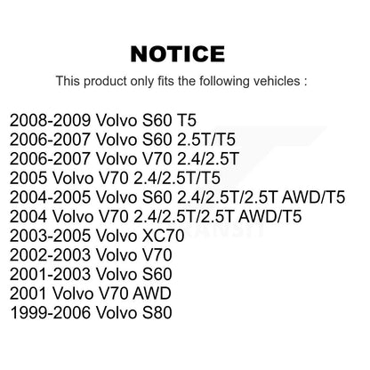Kit de plaquettes de frein et chaussures de stationnement semi-métalliques avant et arrière, pour Volvo XC70 S80