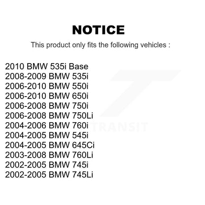 Kit de plaquettes de frein semi-métalliques avant et arrière, pour BMW 650i 645Ci 550