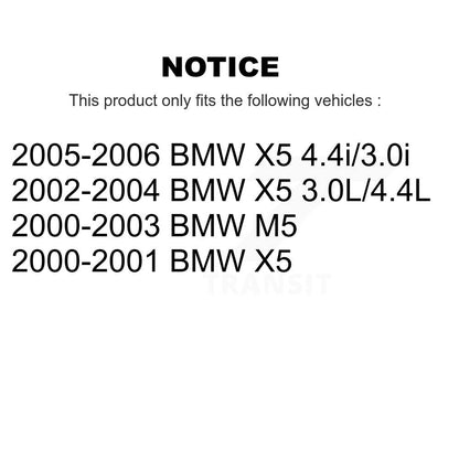 Kit de plaquettes de frein et chaussures de stationnement semi-métalliques avant et arrière, pour BMW X5 M5