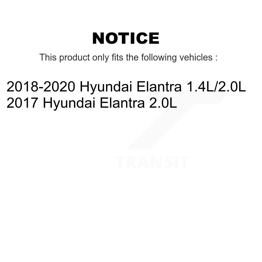 Kit de plaquettes de frein et chaussures de tambour semi-métalliques avant et arrière, pour Hyundai Elantra