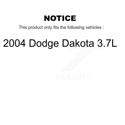 Kit de plaquettes de frein semi-métalliques avant et arrière et de sabots de tambour pour Dodge Dakota 3.7 2004