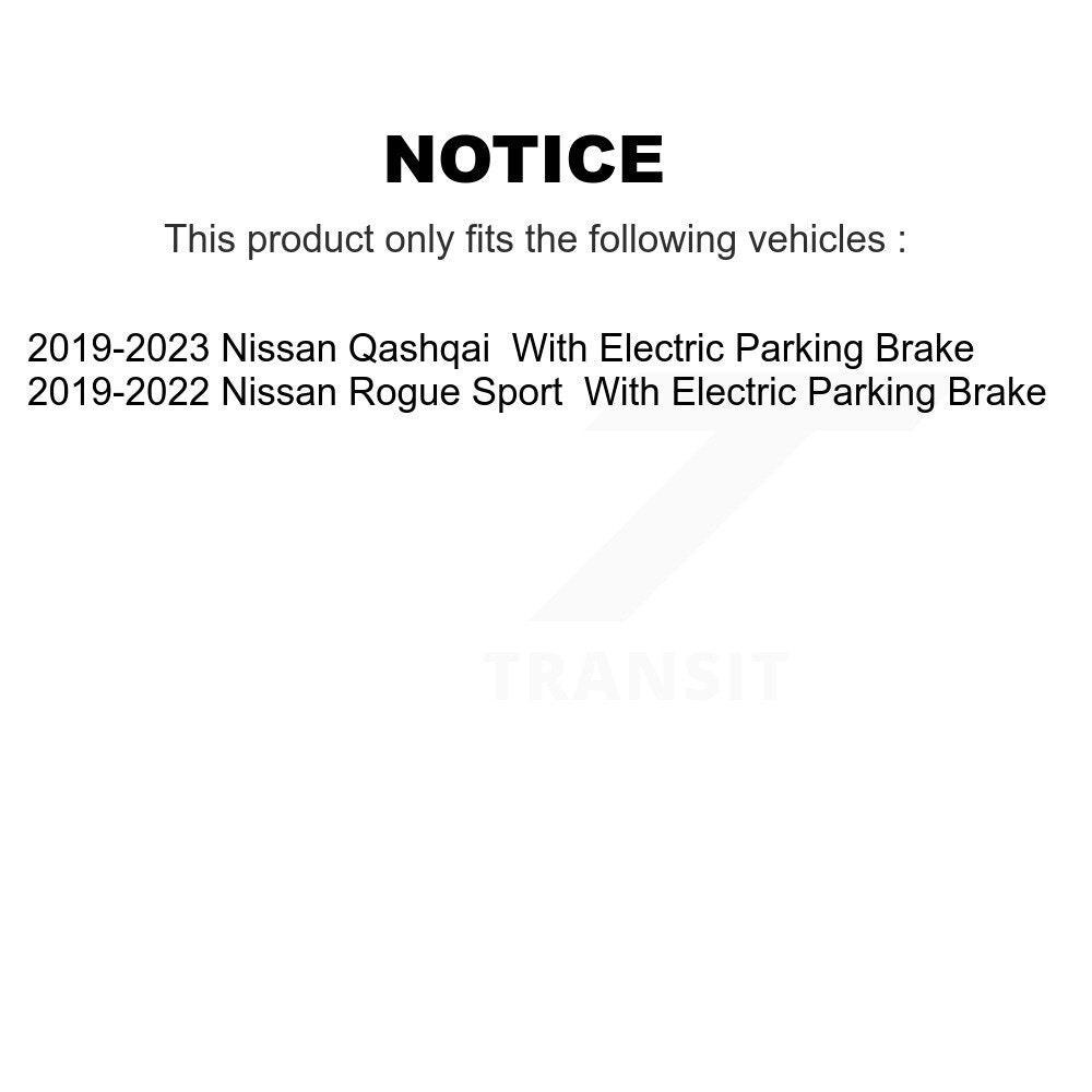 Kit de plaquettes de frein et chaussures de stationnement semi-métalliques avant et arrière, pour Nissan Rogue Spor