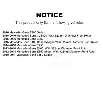 Kit de plaquettes de frein semi-métalliques avant et arrière, pour Mercedes-Benz E350 E40