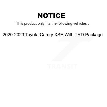 Kit de plaquettes en céramique pour rotor de frein à revêtement avant, pour Toyota Camry 20-23 avec emballage TRD