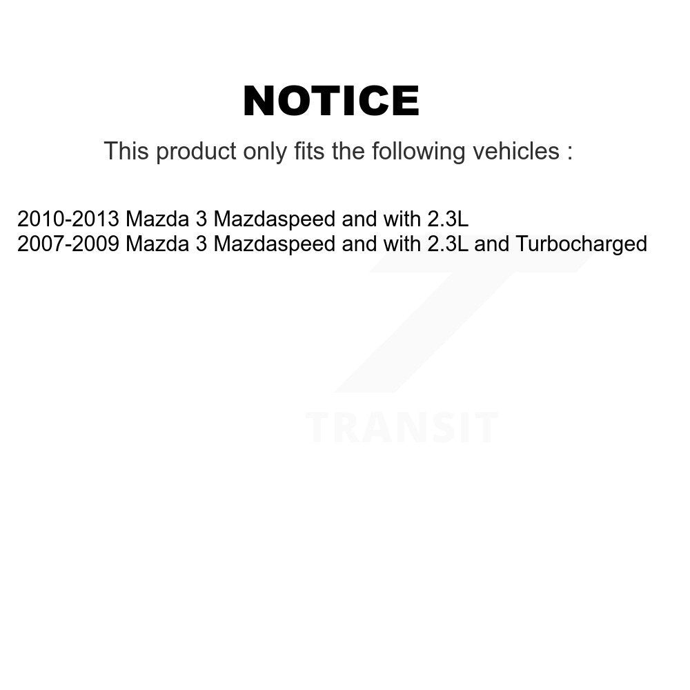 Rotors de frein à disque à revêtement avant et kit de plaquettes semi-métalliques pour Mazda 3 KGA-10046