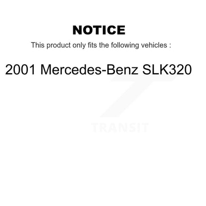 Kit de plaquettes de frein à disque semi-métalliques pour Mercedes-Benz SLK32 2001