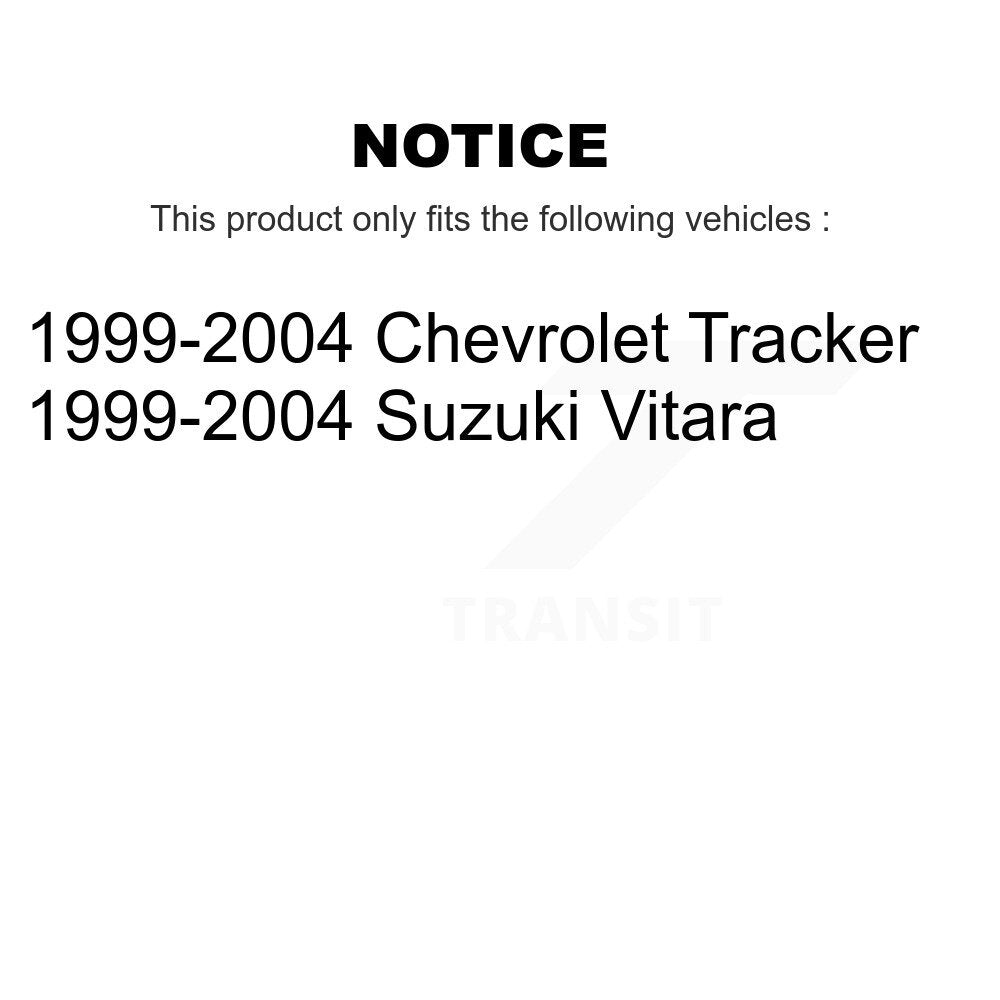 Kit de plaquettes semi-métalliques de Rotor de frein de manteau avant pour Chevrolet Tracker Suzuki Vitar