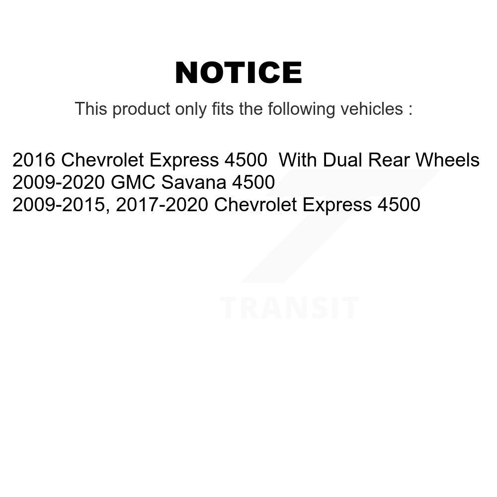 Kit de rotors de frein à revêtement en céramique, semi-métallique, pour Chevrolet Express, avant et arrière