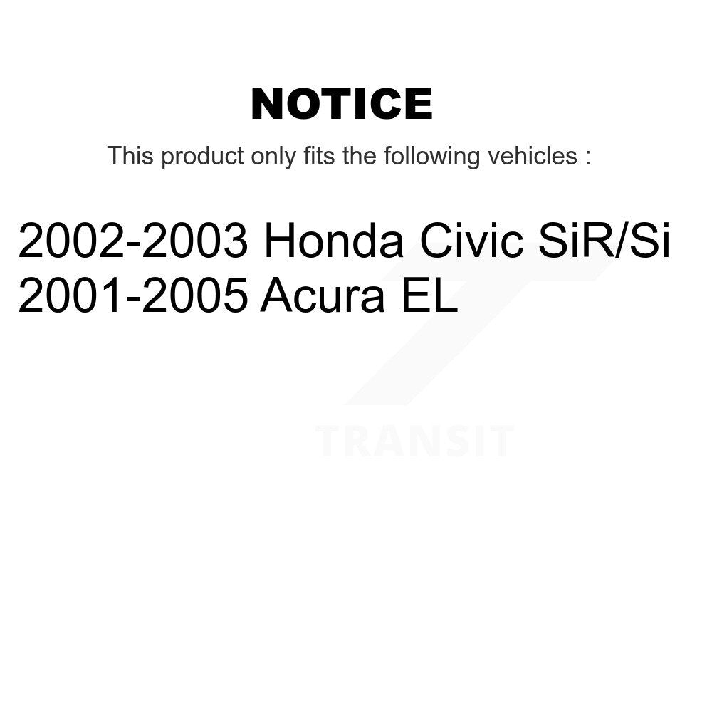 Kit de plaquettes de frein en céramique avant et arrière et disques de frein enduits, pour Honda Civic Acura E