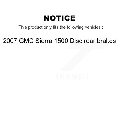 Kit de Rotor de frein à manteau de plaquettes en céramique avant et arrière, pour frein arrière à disque GMC Sierra 1500