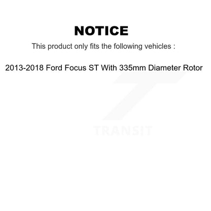 Kit de rotors de frein à disque avant et arrière en céramique, pour Ford Focus S 2013 – 2018