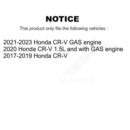 Kit de plaquettes en céramique avant et arrière et de rotors de frein à disque revêtus pour Honda CR-V