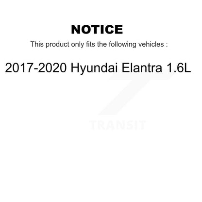 Kit de Rotor de frein enduit de plaquettes en céramique avant et arrière, pour Hyundai Elantra 2017 2020 1.6