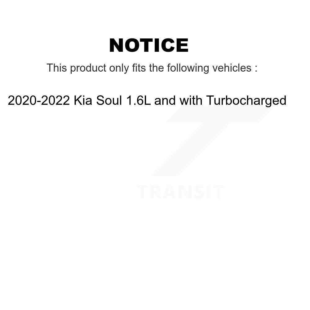 Kit de rotors de frein à revêtement de plaquettes en céramique avant et arrière, pour Kia Soul 1,6 l avec turbocompresseur