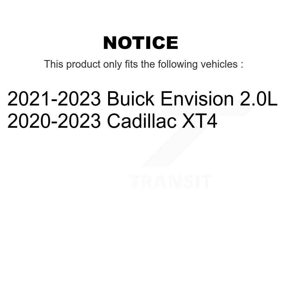 Kit de Rotor de frein à disque, revêtement de coussinets en céramique avant et arrière, pour Buick Envision Cadillac XT