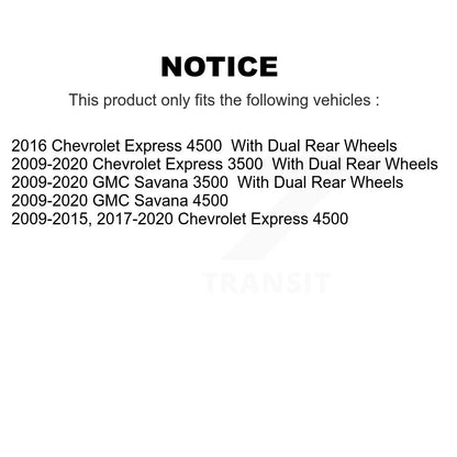 Kit de plaquettes de frein semi-métalliques pour Rotor de frein arrière, pour GMC Savana 3500 Chevrolet 450