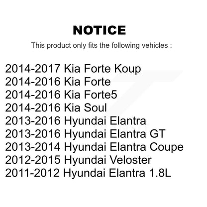 Kit de plaquettes en céramique pour Rotor de frein arrière, pour Hyundai Elantra Kia Forte GT Soul Kou