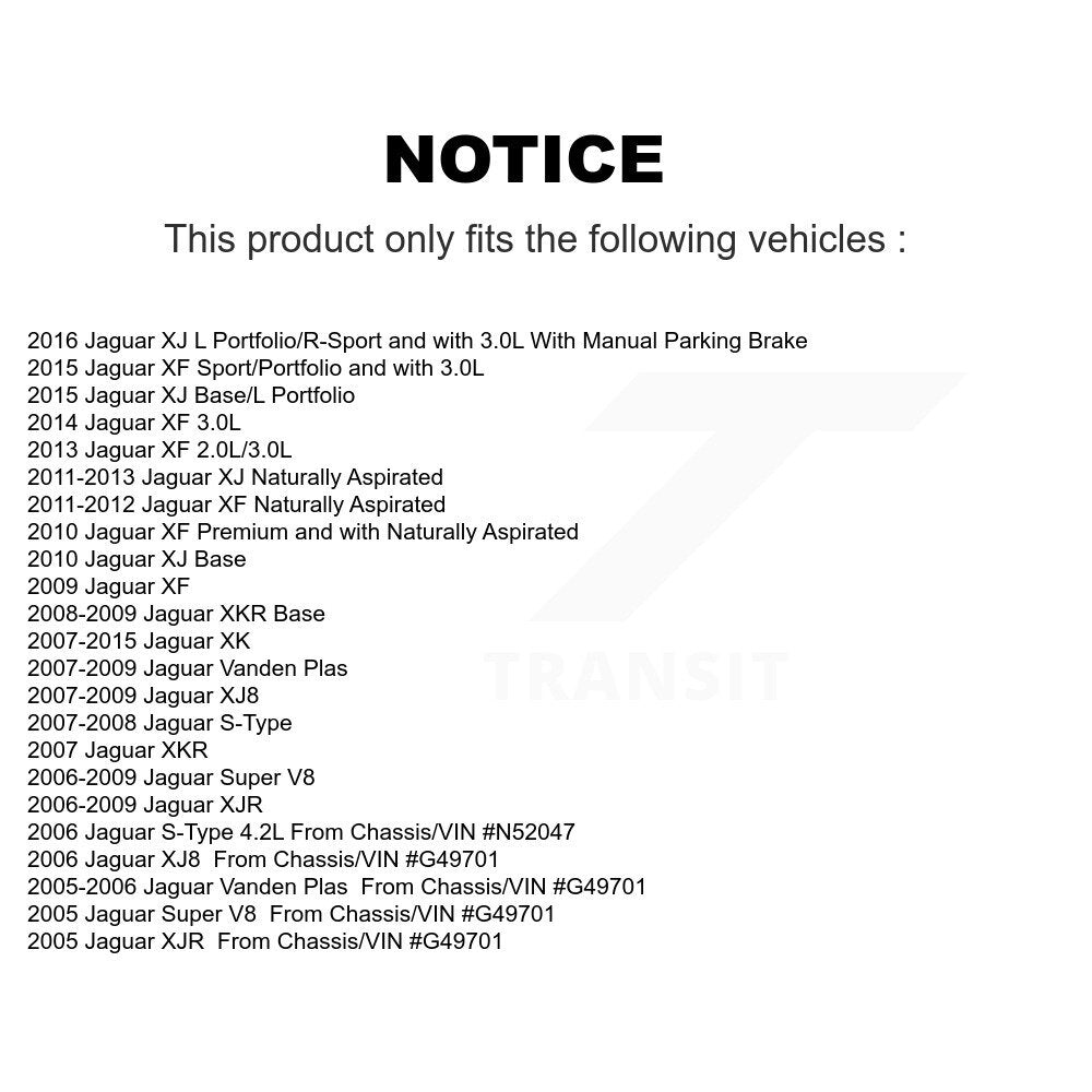 Kit de plaquettes en céramique pour Rotor de frein arrière, pour Jaguar XF XJ XK Vanden Plas XKR s-typ
