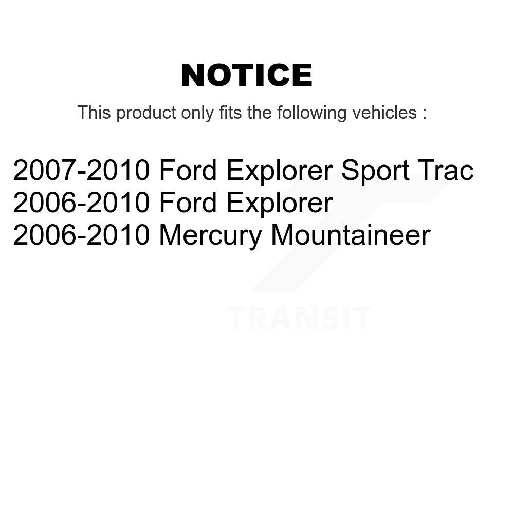 Kit de plaquettes semi-métalliques de Rotor de frein de manteau arrière pour Ford Explorer Sport Trac Mercur