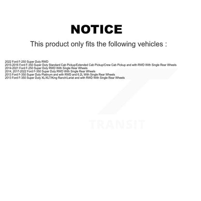 Kit de Rotor de frein à disque, revêtement de protection semi-métallique avant et arrière, pour Ford F-350 Super Dut