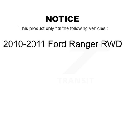 Kit de rotors de frein avant et arrière semi-métalliques avec revêtement en céramique pour Ford Ranger RW