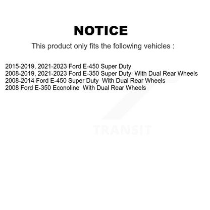 Kit de plaquettes semi-métalliques de moyeu de Rotor de frein de manteau avant pour Ford E-350 Super Duty E-45