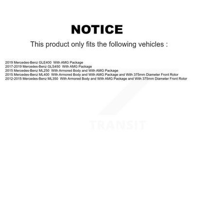 Kit de plaquettes en céramique pour Rotor de frein à disque, manteau avant, pour Mercedes-Benz ML350 GL350 GLS45