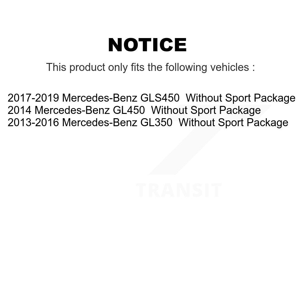 Kit de Rotor de frein à manteau de plaquettes en céramique avant et arrière, pour Mercedes-Benz GL350 GLS450 GL45