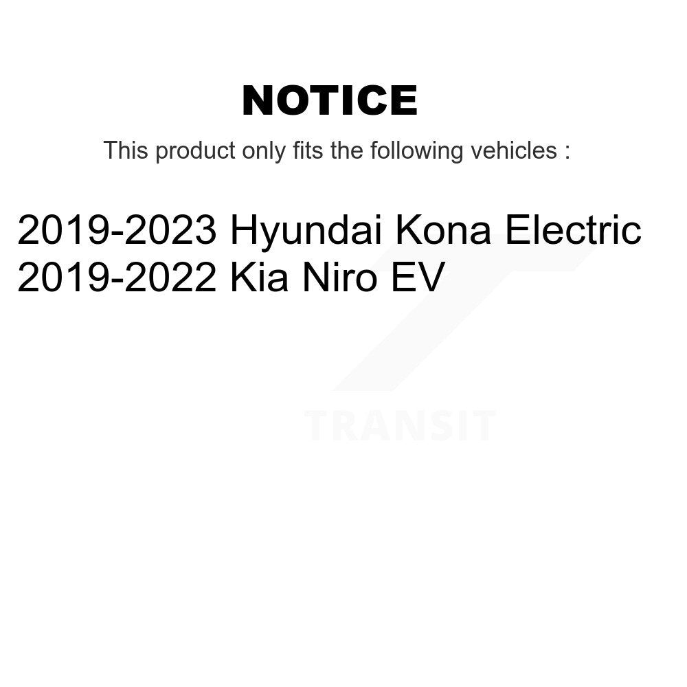 Kit de Rotor de frein enduit de plaquettes en céramique avant et arrière, pour Hyundai Kona électrique Kia Nir