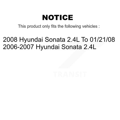 Kit de plaquettes en céramique avant et arrière et disques de frein à disque revêtus, pour Hyundai Sonata 2.4