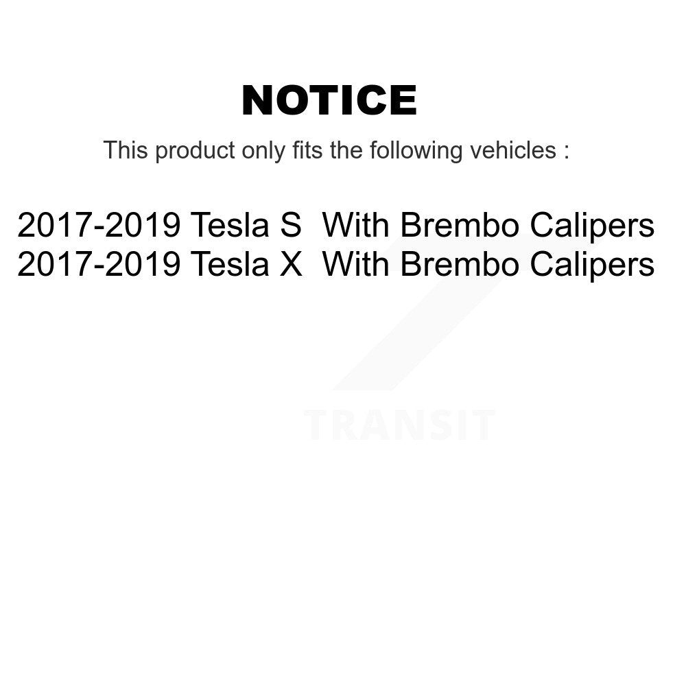Kit de Rotor de frein à disque avec revêtement de tampons semi-métalliques avant et arrière pour Tesla X 2017 – 2019