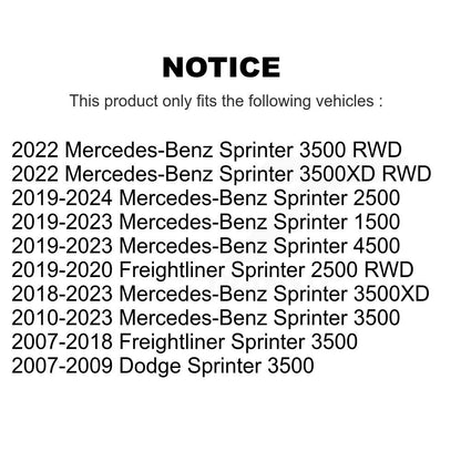 Kit de rotor de frein à revêtement avant et de plaquettes semi-métalliques pour Mercedes-Benz Sprinter 250