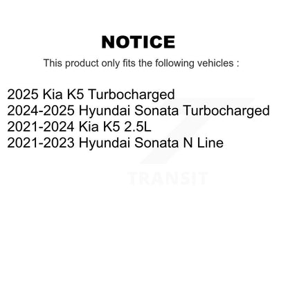 Rotors de frein à disque à revêtement avant et Kit de plaquettes en céramique pour Hyundai Sonata Kia K5