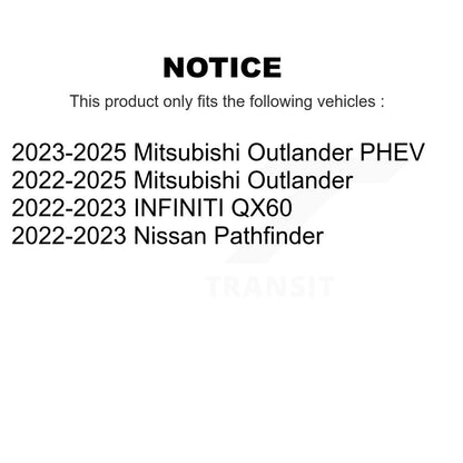 Kit de plaquettes en céramique pour Rotor de frein arrière, pour Mitsubishi Outlander Nissan Pathfinde