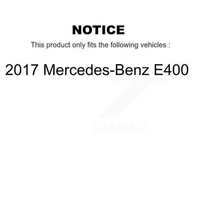 Rotor de frein à disque à revêtement arrière et kit de plaquettes semi-métalliques pour Mercedes-Benz E40 2017