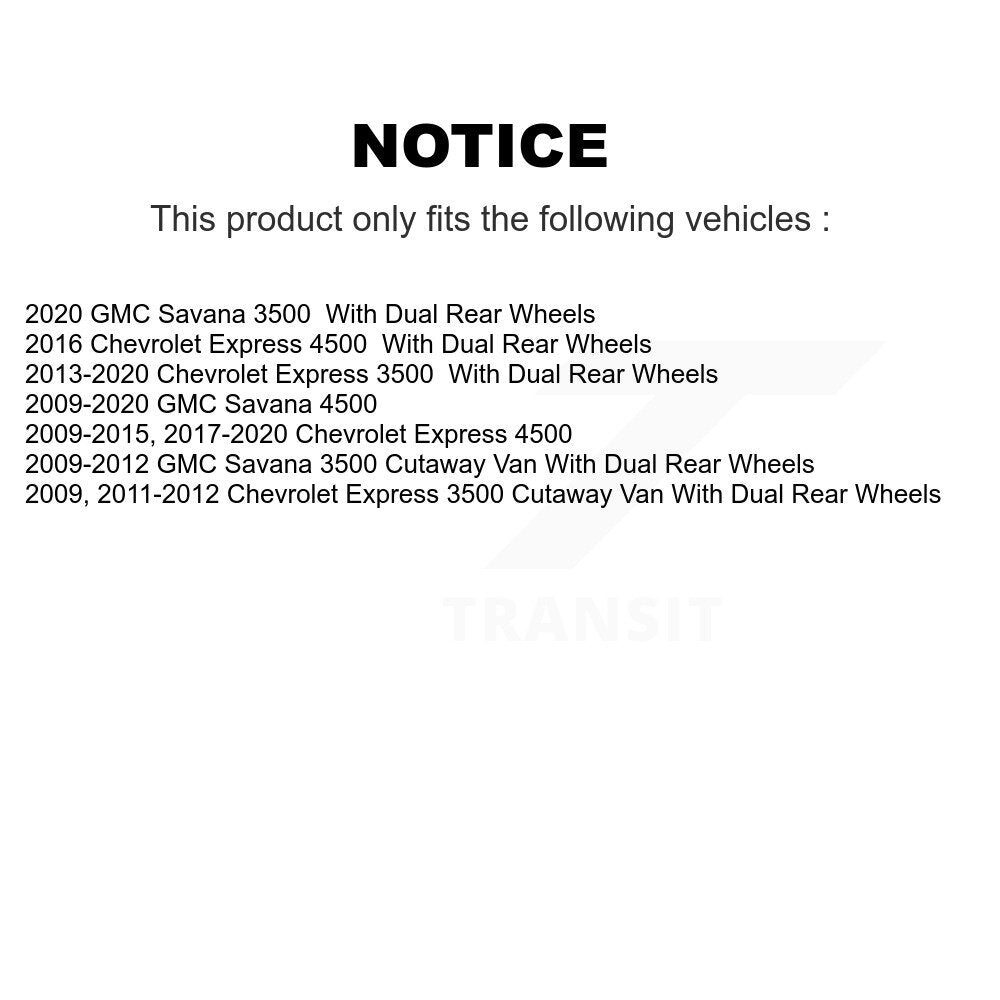 Kit de chaussures de stationnement avec Rotors recouverts de disques arrière, tampons en céramique, pour Chevrolet Express GM