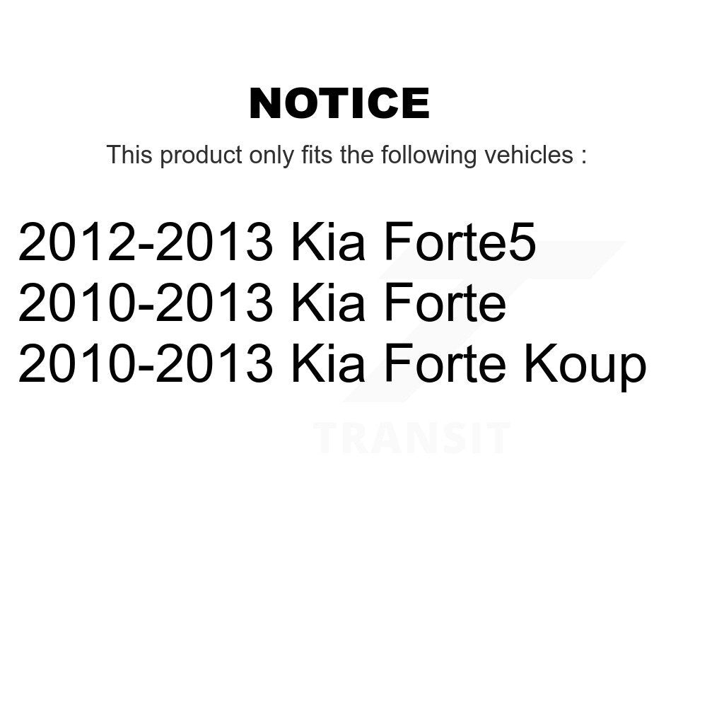 Kit de chaussures de frein de stationnement, Rotors recouverts de disques arrière, plaquettes en céramique, pour Kia Forte koup