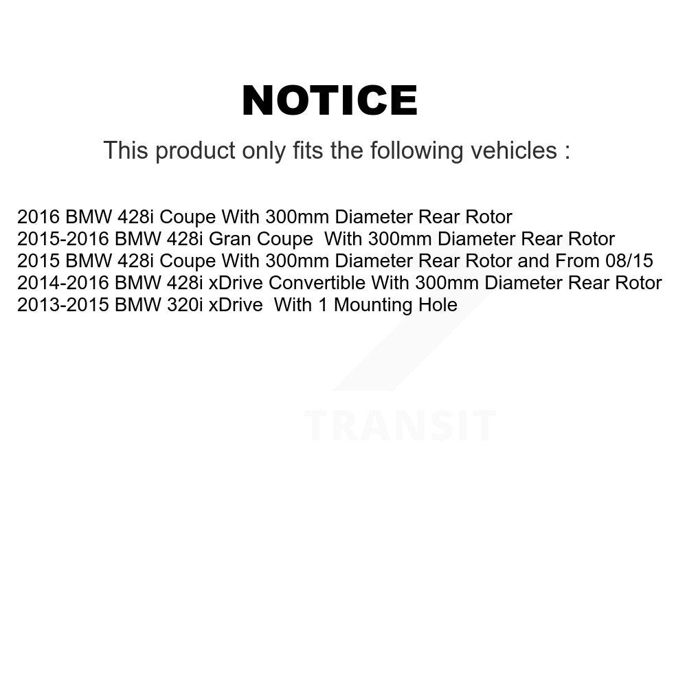 Kit de chaussures de stationnement avec disques semi-métalliques, Rotors recouverts de disques arrière, pour BMW 320i xDriv