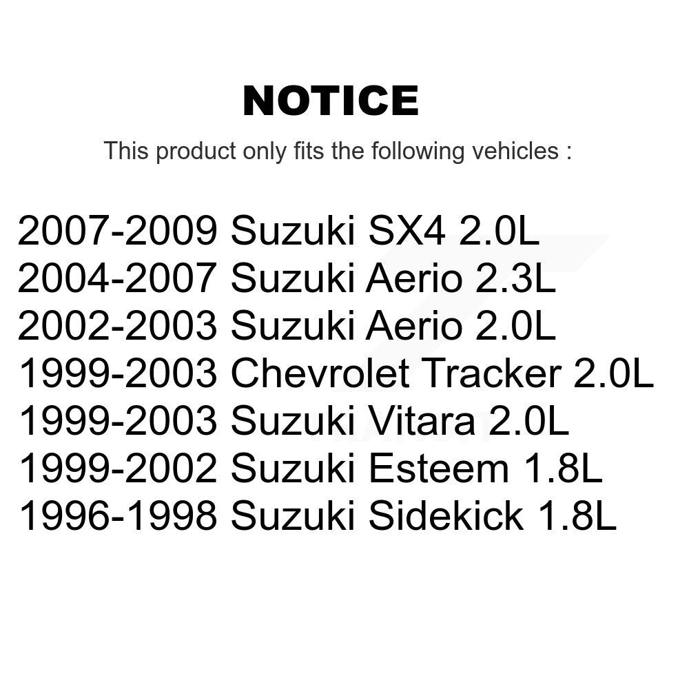 Accessory Drive Ceinture Tensioner Poulie pour Suzuki SX4 Chevrolet Tracker Aerio