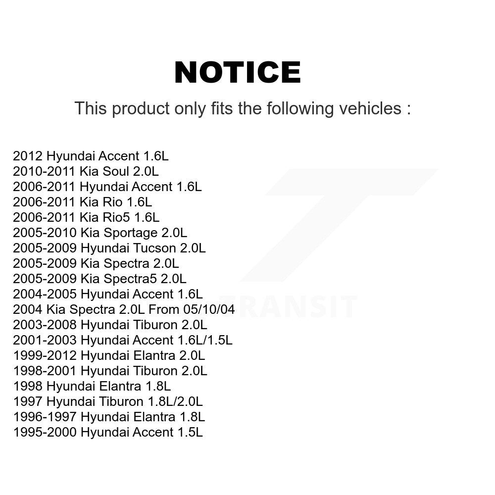 Accessory Drive Ceinture Tensioner Poulie pour Hyundai Elantra Accent Kia Soul Tucson